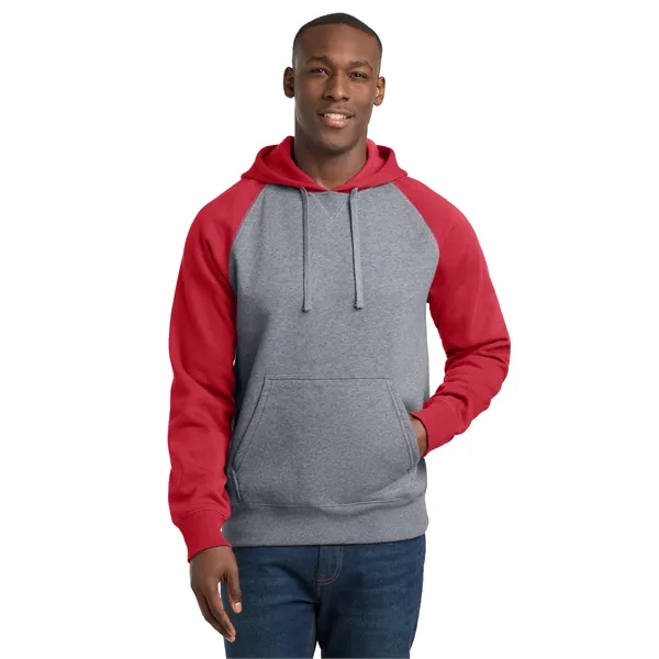 Sport-Tek Raglan Colorblock Pullover Hooded Sweatshirt.... from ASI 84863 SanMar