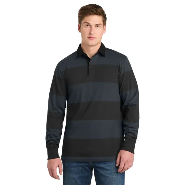 Sport-Tek Classic Long Sleeve Rugby Polo.... from ASI 84863 SanMar