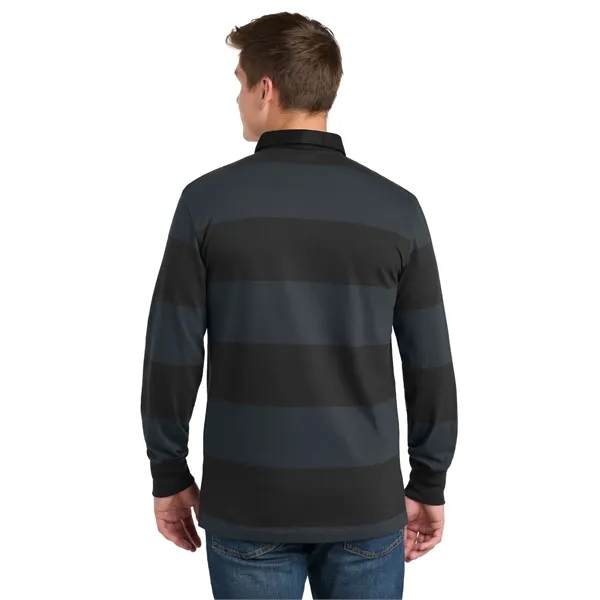 Sport-Tek Classic Long Sleeve Rugby Polo.... from ASI 84863 SanMar