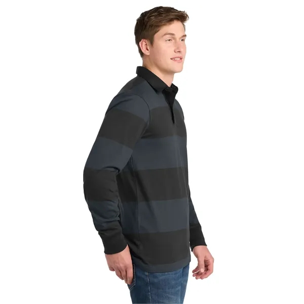 Sport-Tek Classic Long Sleeve Rugby Polo.... from ASI 84863 SanMar
