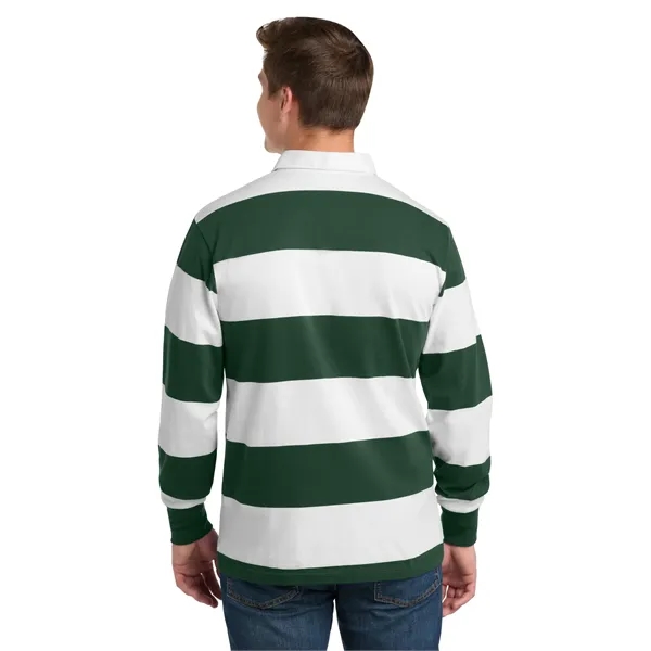 Sport-Tek Classic Long Sleeve Rugby Polo.... from ASI 84863 SanMar