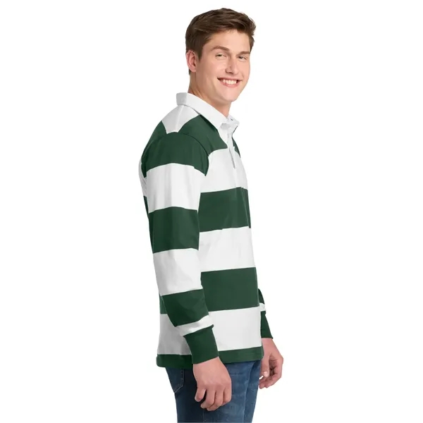 Sport-Tek Classic Long Sleeve Rugby Polo.... from ASI 84863 SanMar