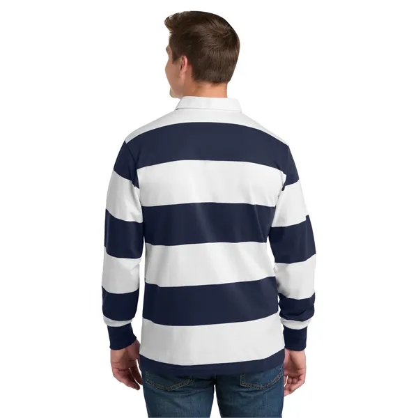 Sport-Tek Classic Long Sleeve Rugby Polo.... from ASI 84863 SanMar