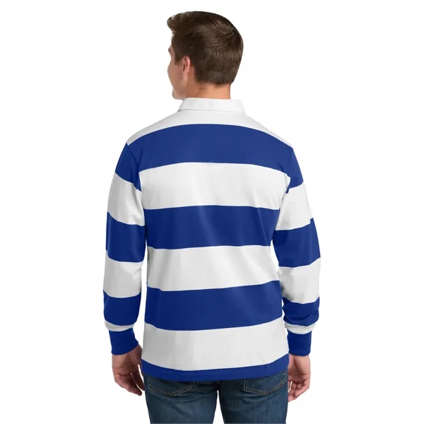 Sport-Tek Classic Long Sleeve Rugby Polo.... from ASI 84863 SanMar