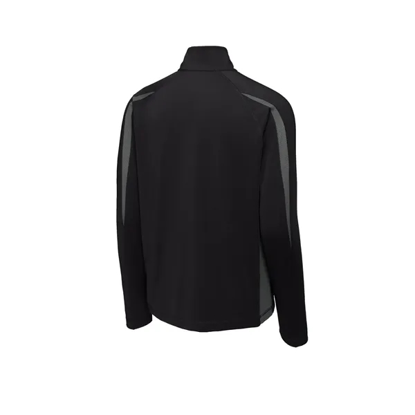 Sport-Tek Sport-Wick Stretch 1/2-Zip Colorblock Pullover.... from ASI 84863 SanMar