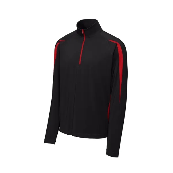 Sport-Tek Sport-Wick Stretch 1/2-Zip Colorblock Pullover.... from ASI 84863 SanMar
