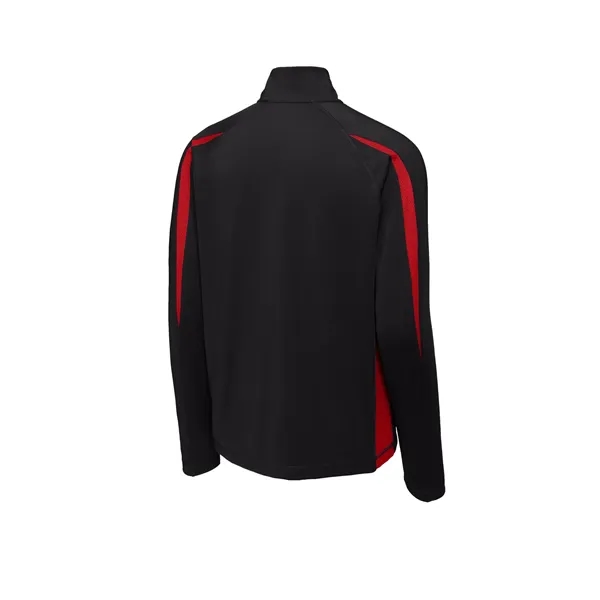 Sport-Tek Sport-Wick Stretch 1/2-Zip Colorblock Pullover.... from ASI 84863 SanMar