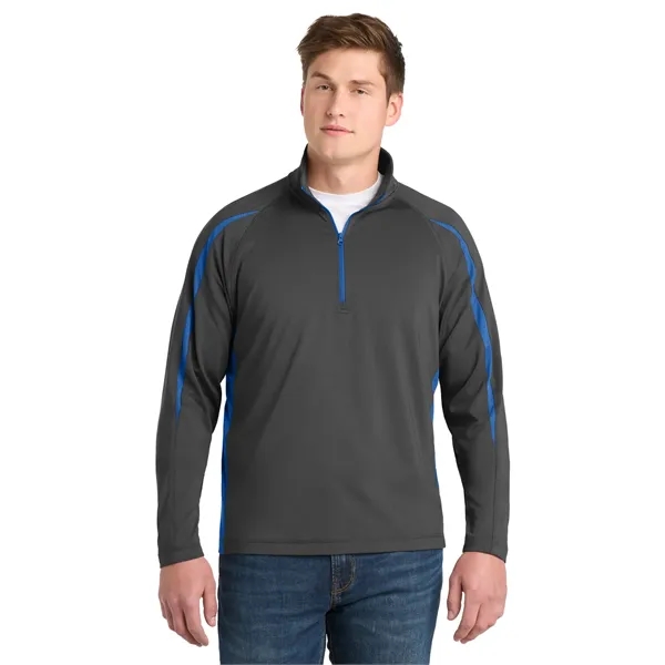 Sport-Tek Sport-Wick Stretch 1/2-Zip Colorblock Pullover.... from ASI 84863 SanMar