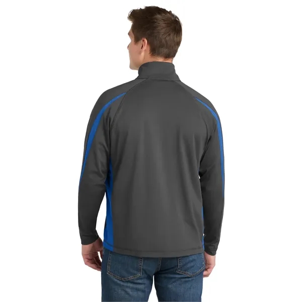 Sport-Tek Sport-Wick Stretch 1/2-Zip Colorblock Pullover.... from ASI 84863 SanMar