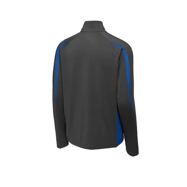 Sport-Tek Sport-Wick Stretch 1/2-Zip Colorblock Pullover.... from ASI 84863 SanMar