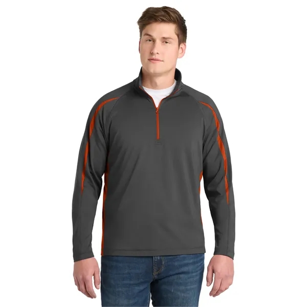 Sport-Tek Sport-Wick Stretch 1/2-Zip Colorblock Pullover.... from ASI 84863 SanMar