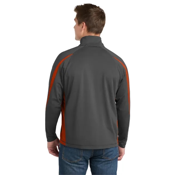 Sport-Tek Sport-Wick Stretch 1/2-Zip Colorblock Pullover.... from ASI 84863 SanMar
