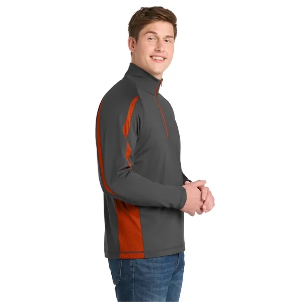 Sport-Tek Sport-Wick Stretch 1/2-Zip Colorblock Pullover.... from ASI 84863 SanMar