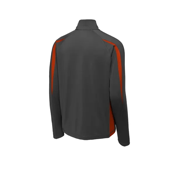 Sport-Tek Sport-Wick Stretch 1/2-Zip Colorblock Pullover.... from ASI 84863 SanMar