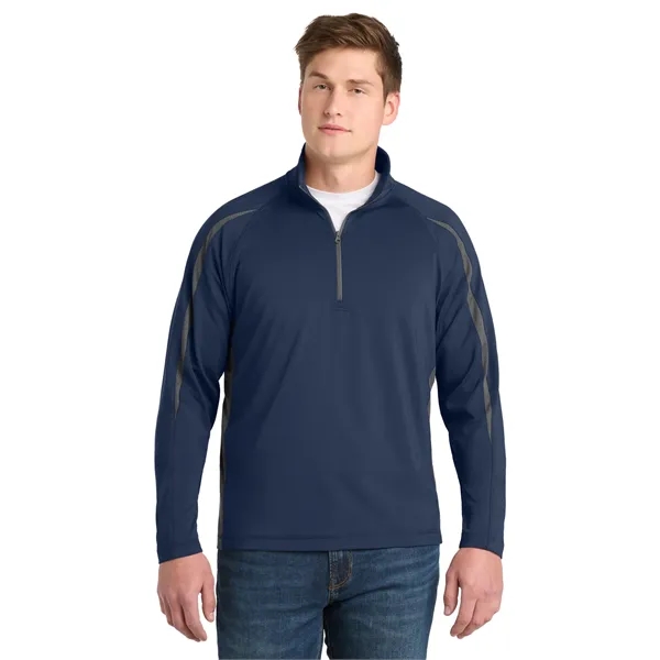 Sport-Tek Sport-Wick Stretch 1/2-Zip Colorblock Pullover.... from ASI 84863 SanMar