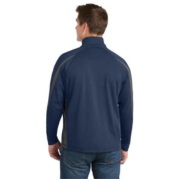 Sport-Tek Sport-Wick Stretch 1/2-Zip Colorblock Pullover.... from ASI 84863 SanMar