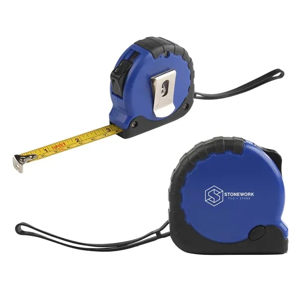 10-foot tape measure with rubber grip handle, rubber carry strap, metal... from ASI 63549 Jornik Manufacturing Corp