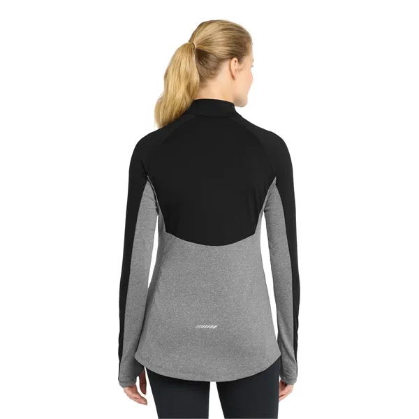 Sport-Tek Ladies Sport-Wick Stretch Contrast 1/2-Zip Pull...... from ASI 84863 SanMar