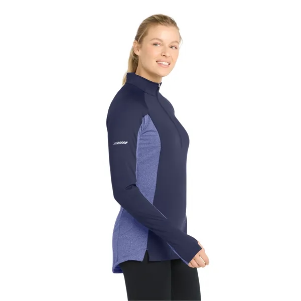 Sport-Tek Ladies Sport-Wick Stretch Contrast 1/2-Zip Pull...... from ASI 84863 SanMar