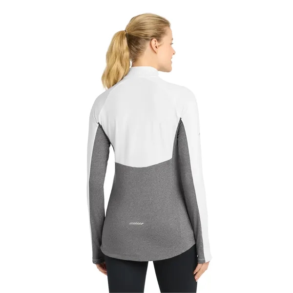 Sport-Tek Ladies Sport-Wick Stretch Contrast 1/2-Zip Pull...... from ASI 84863 SanMar