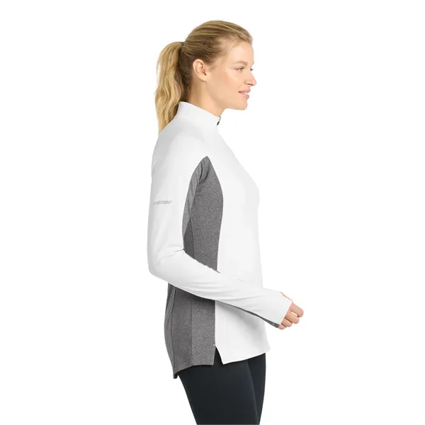 Sport-Tek Ladies Sport-Wick Stretch Contrast 1/2-Zip Pull...... from ASI 84863 SanMar
