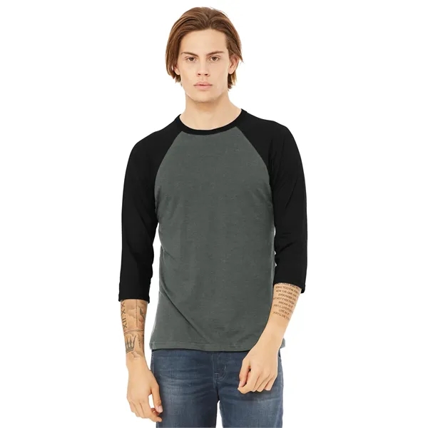 BELLA+CANVAS Unisex 3/4-Sleeve Baseball Tee.... from ASI 84863 SanMar