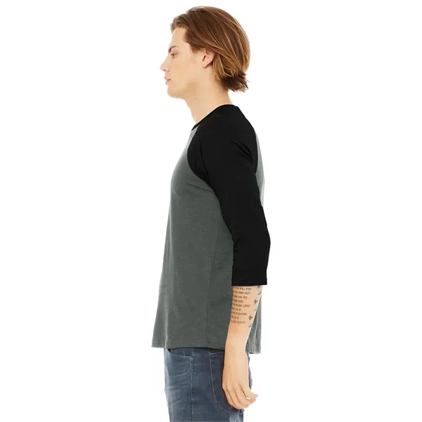 BELLA+CANVAS Unisex 3/4-Sleeve Baseball Tee.... from ASI 84863 SanMar