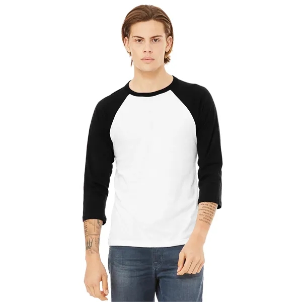 BELLA+CANVAS Unisex 3/4-Sleeve Baseball Tee.... from ASI 84863 SanMar