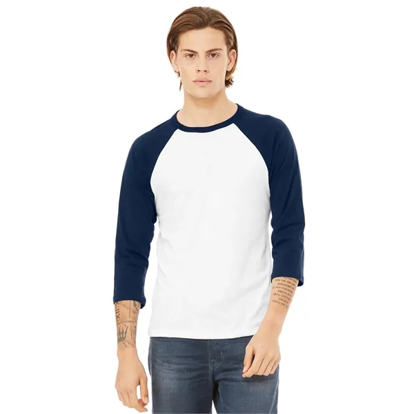 BELLA+CANVAS Unisex 3/4-Sleeve Baseball Tee.... from ASI 84863 SanMar