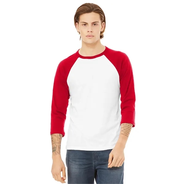 BELLA+CANVAS Unisex 3/4-Sleeve Baseball Tee.... from ASI 84863 SanMar