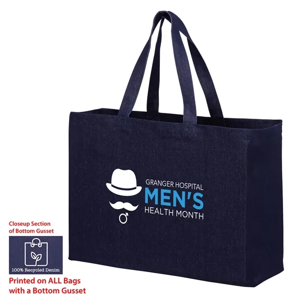 Recycled denim tote.... from ASI 35290 American Ad Bag Co