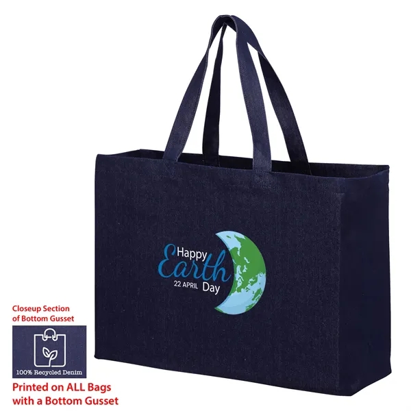 Recycled denim tote.... from ASI 35290 American Ad Bag Co