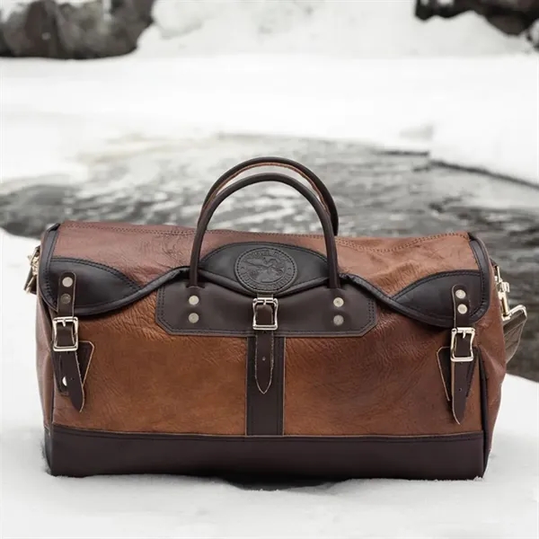 The Bison Leather Duffel will become a piece of your time-honored... from ASI 46170 Compass Industries Inc