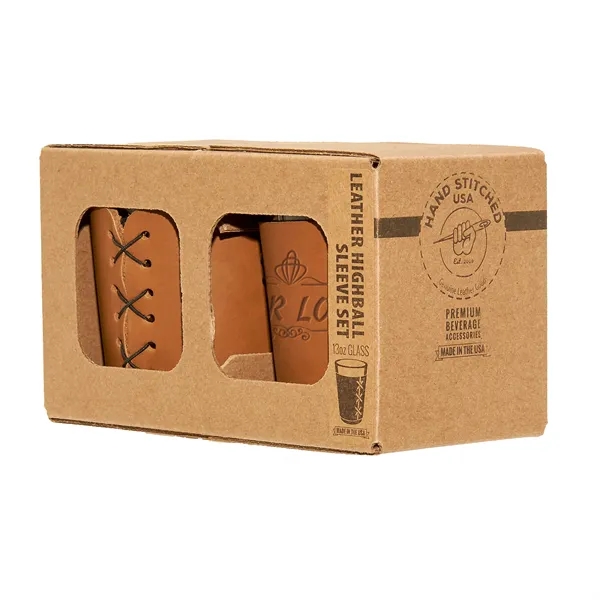 Genuine Leather Highball Sleeve Set.  Comes in a box with... from ASI 75126 Oowee Products / OOWEE PRODUCTS
