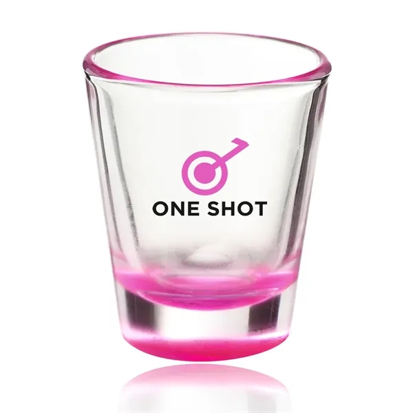 1.75 oz. personalized clear shot glass with sheer rim and thick... from ASI 39552 BEL Promo