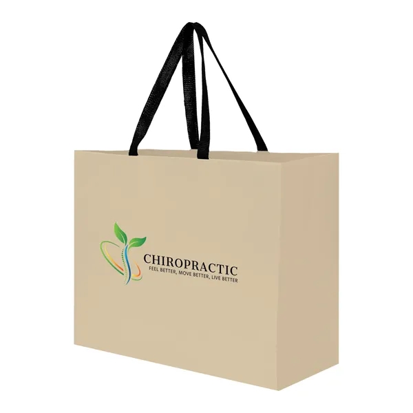 Sugarcane Paper Sustainable Bag with Embedded Web-Style Paper Handle.... from ASI 35290 American Ad Bag Co