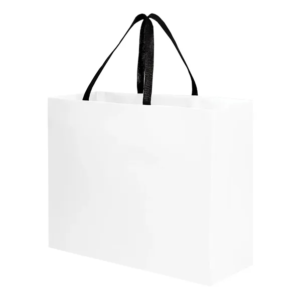 Sugarcane Paper Sustainable Bag with Embedded Web-Style Paper Handle.... from ASI 35290 American Ad Bag Co