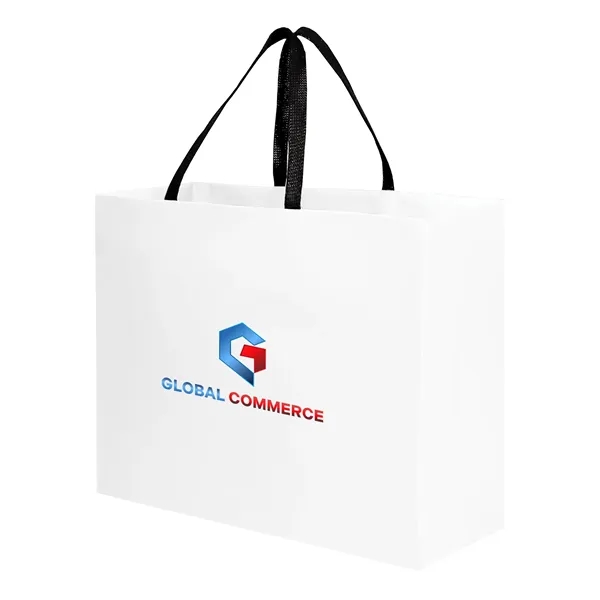 Sugarcane Paper Sustainable Bag with Embedded Web-Style Paper Handle.... from ASI 35290 American Ad Bag Co