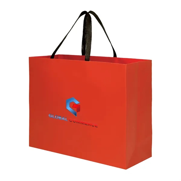 Sugarcane Paper Sustainable Bag with Embedded Web-Style Paper Handle.... from ASI 35290 American Ad Bag Co