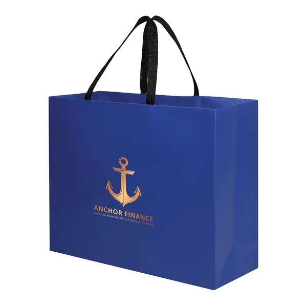 Sugarcane Paper Sustainable Bag with Embedded Web-Style Paper Handle.... from ASI 35290 American Ad Bag Co