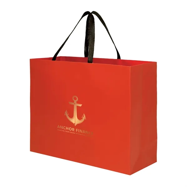 Sugarcane Paper Sustainable Bag with Embedded Web-Style Paper Handle.... from ASI 35290 American Ad Bag Co