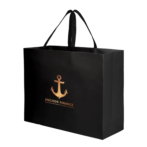 Sugarcane Paper Sustainable Bag with Embedded Web-Style Paper Handle.... from ASI 35290 American Ad Bag Co