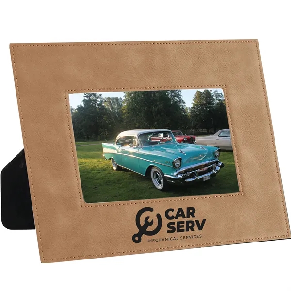 6 3/4" x 8 3/4" x 3/8" light brown leatherette photo... from ASI 74601 Calico