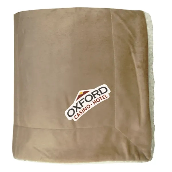 Micro Mink sherpa lined blanket, sized at 50" x 60"... from ASI 90160 Suntex Industries