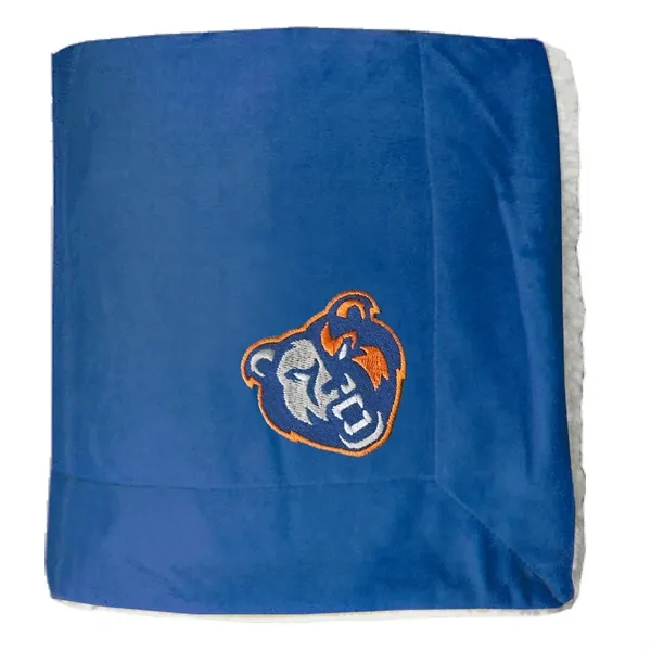 Micro Mink sherpa lined blanket, sized at 50" x 60"... from ASI 90160 Suntex Industries