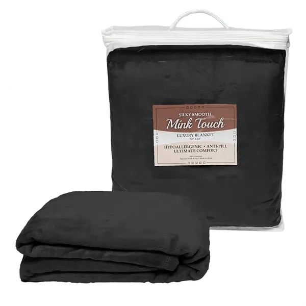 Mink touch blanket with finished hem, sized at 50" x 60"... from ASI 90160 Suntex Industries