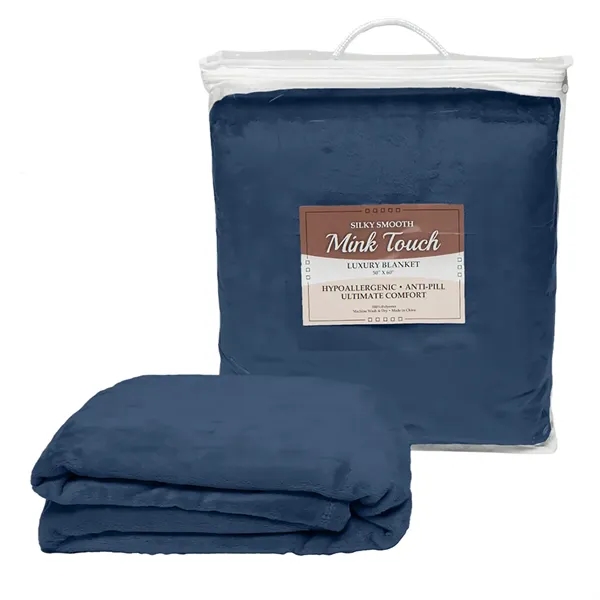 Mink touch blanket with finished hem, sized at 50" x 60"... from ASI 90160 Suntex Industries
