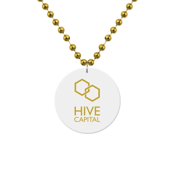 7 mm colorful beads strung on a 33" strand necklace with... from ASI 90859 Tempo Industries Inc / Tempo