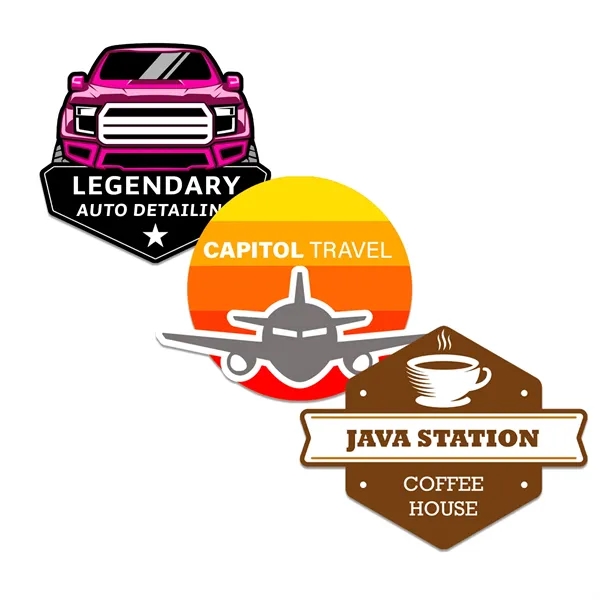 Customizable indoor magnet measuring 7 sq. inches with full color imprint.... from ASI 54040 Fey Promo / Magna-Tel by Fey