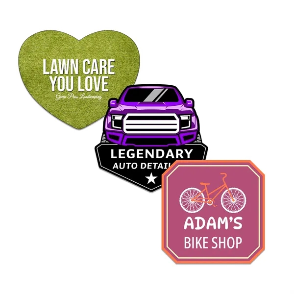 Customizable indoor magnet measuring 13 sq. inches with full color imprint.... from ASI 54040 Fey Promo / Magna-Tel by Fey